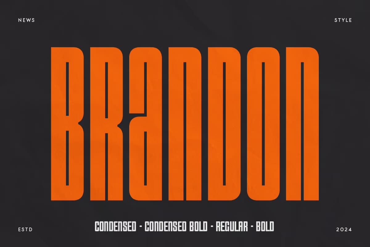 Brandon - Condensed Headline Font Family