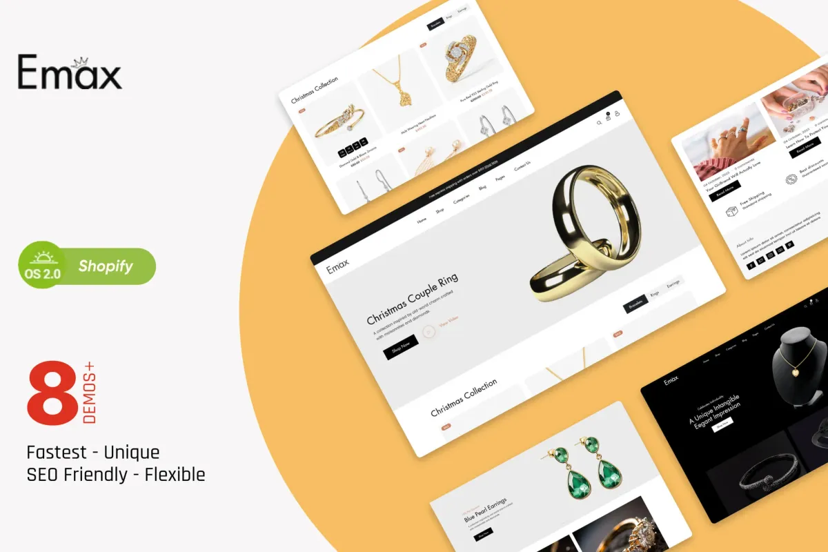 Emax - Jewelry Ecommerce Shopify Theme