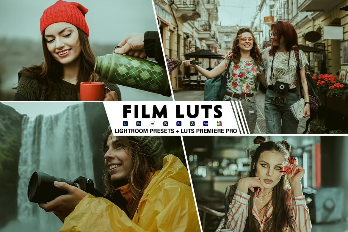 Film Lightroom Presets + Luts Premiere Pro