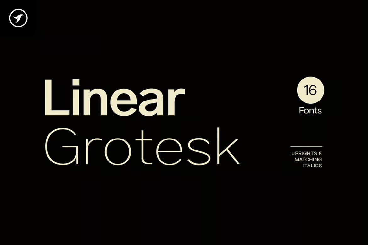 Linear Grotesk - Modern Sans-Serif Font Family