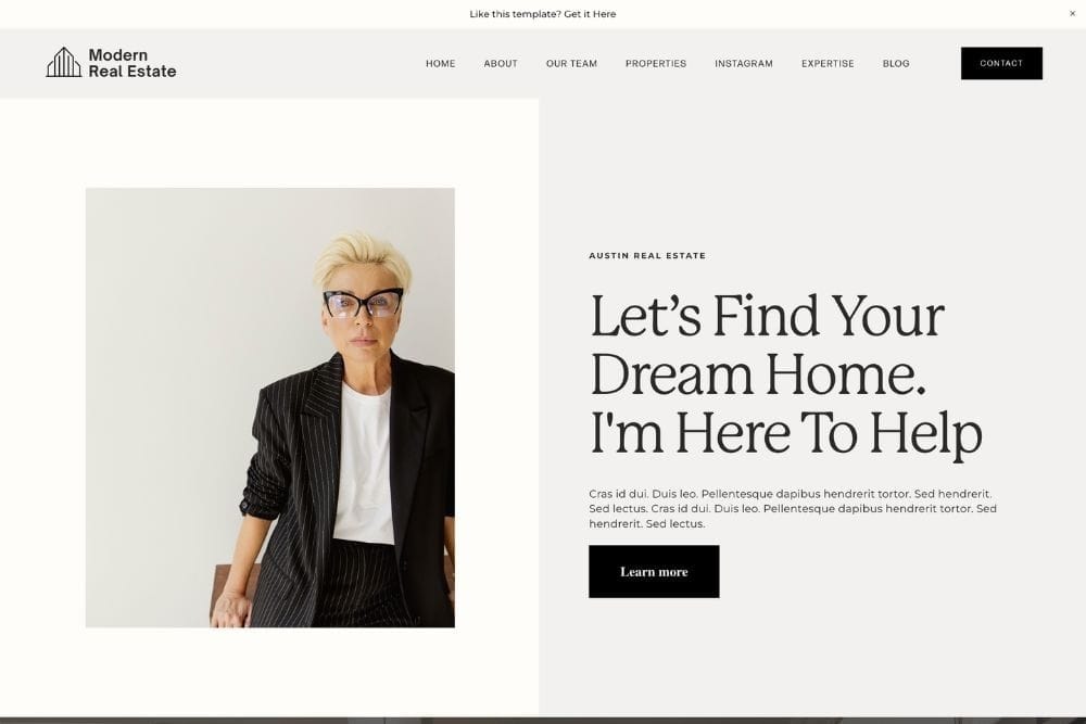 Real Estate - Squarespace 7.1 Template