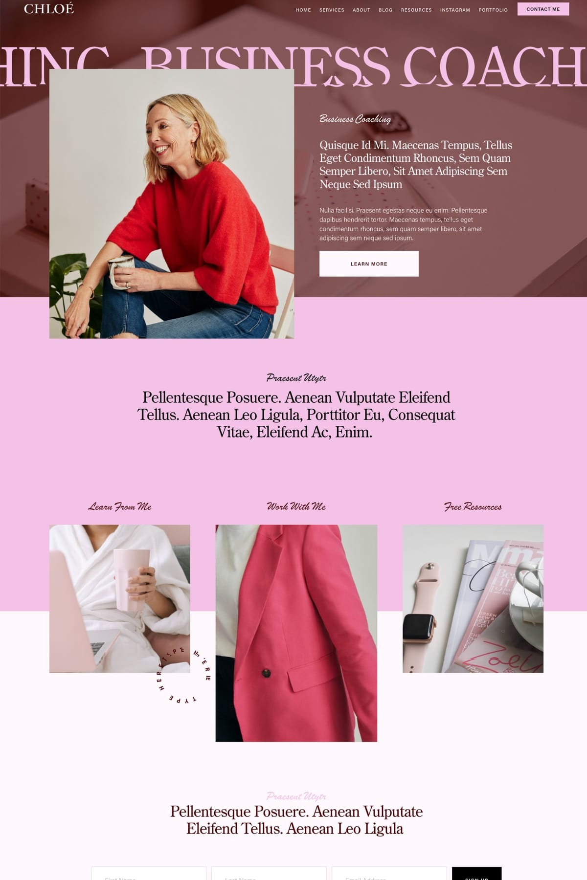 Chloé - Squarespace 7.1 Template