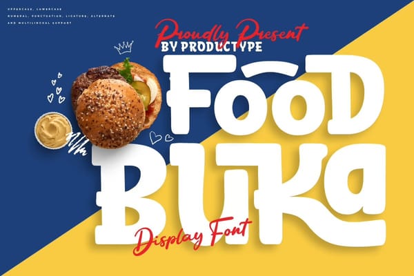 Food Buka - Display Font