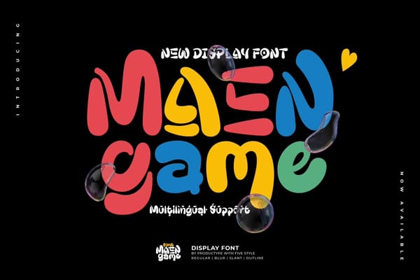 Maengame – Display Font