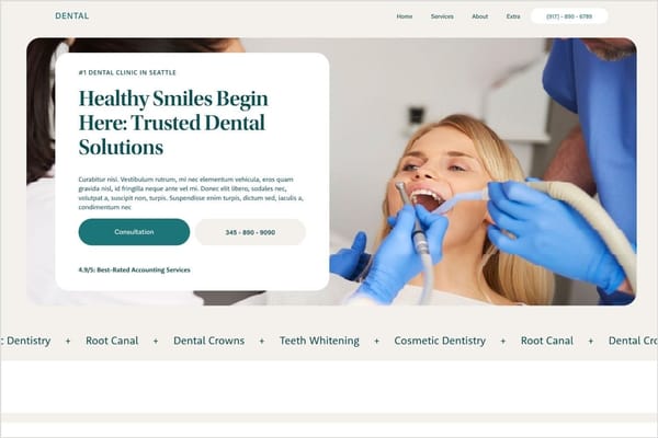 Dental - Squarespace 7.1 Template