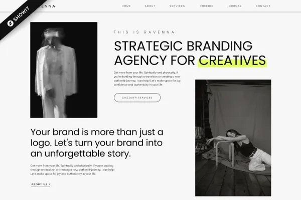 Ravenna- Showit Website Template